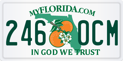 FL license plate 2460CM