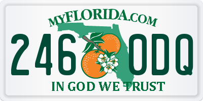 FL license plate 2460DQ