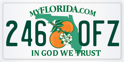 FL license plate 2460FZ