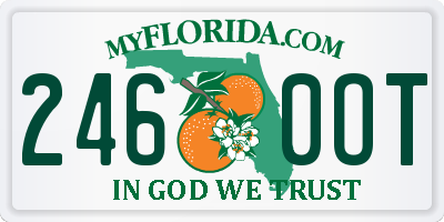 FL license plate 2460OT