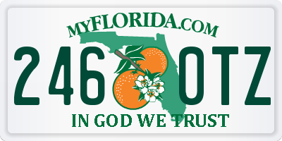 FL license plate 2460TZ