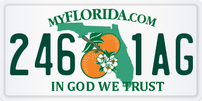FL license plate 2461AG