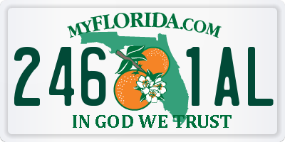 FL license plate 2461AL
