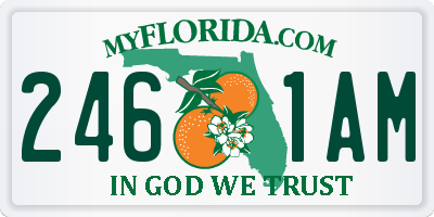 FL license plate 2461AM