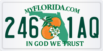 FL license plate 2461AQ