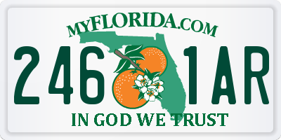 FL license plate 2461AR