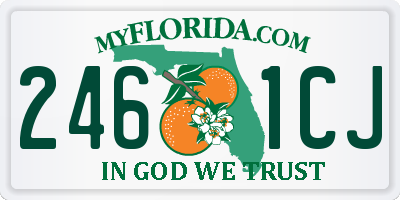 FL license plate 2461CJ