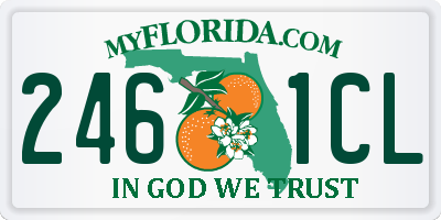 FL license plate 2461CL