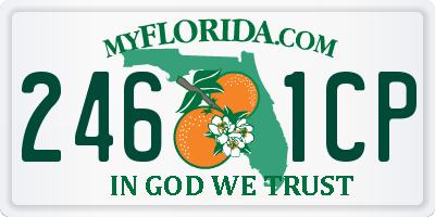 FL license plate 2461CP