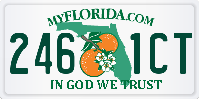FL license plate 2461CT