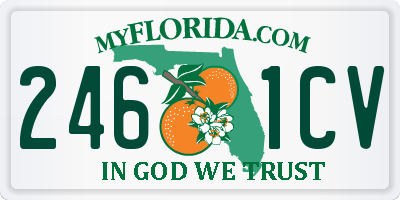 FL license plate 2461CV