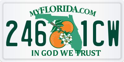 FL license plate 2461CW