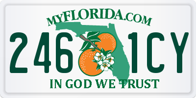 FL license plate 2461CY
