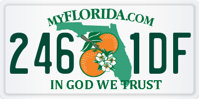 FL license plate 2461DF