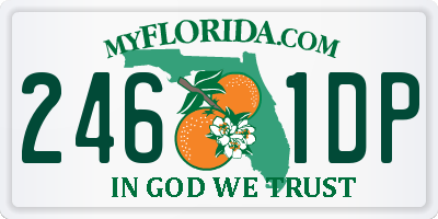 FL license plate 2461DP