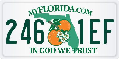 FL license plate 2461EF