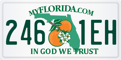 FL license plate 2461EH