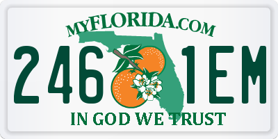 FL license plate 2461EM