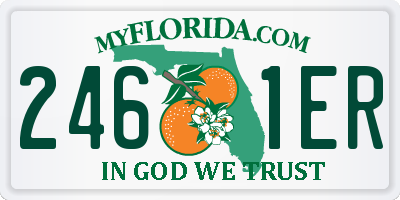 FL license plate 2461ER