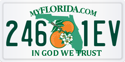 FL license plate 2461EV