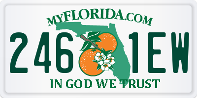 FL license plate 2461EW