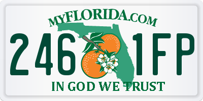 FL license plate 2461FP