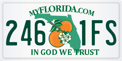 FL license plate 2461FS