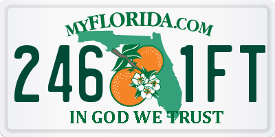 FL license plate 2461FT