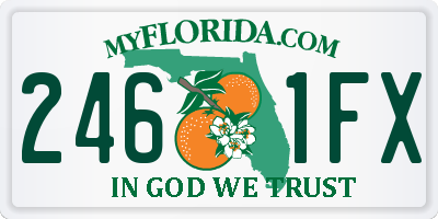 FL license plate 2461FX