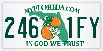 FL license plate 2461FY