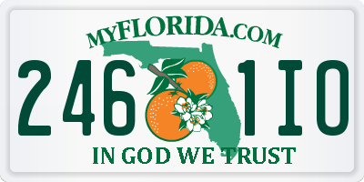 FL license plate 2461IO