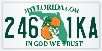 FL license plate 2461KA
