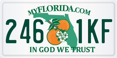 FL license plate 2461KF