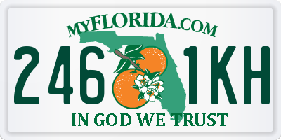 FL license plate 2461KH