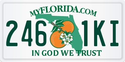 FL license plate 2461KI