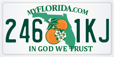 FL license plate 2461KJ