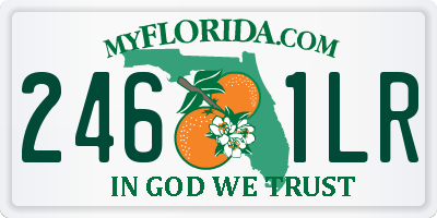 FL license plate 2461LR