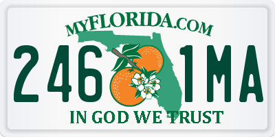 FL license plate 2461MA