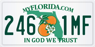 FL license plate 2461MF