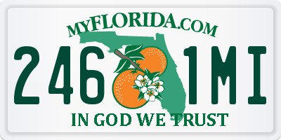 FL license plate 2461MI