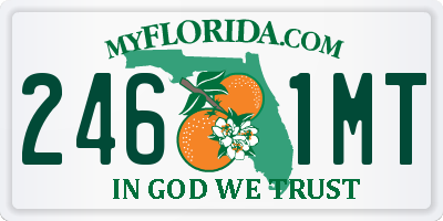FL license plate 2461MT