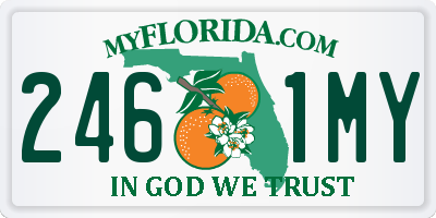 FL license plate 2461MY