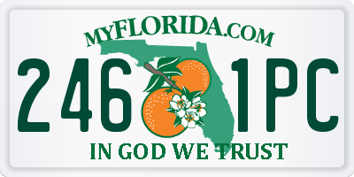 FL license plate 2461PC