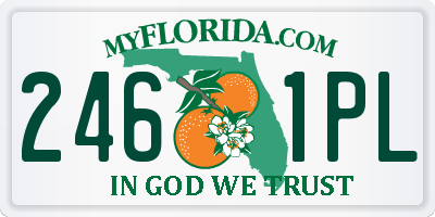 FL license plate 2461PL