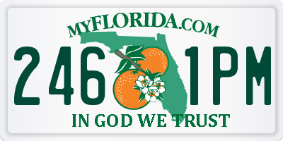 FL license plate 2461PM