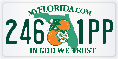 FL license plate 2461PP