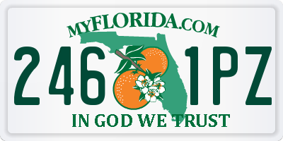 FL license plate 2461PZ