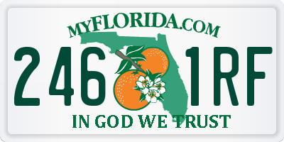 FL license plate 2461RF
