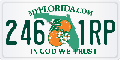 FL license plate 2461RP