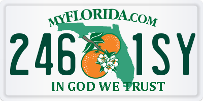 FL license plate 2461SY